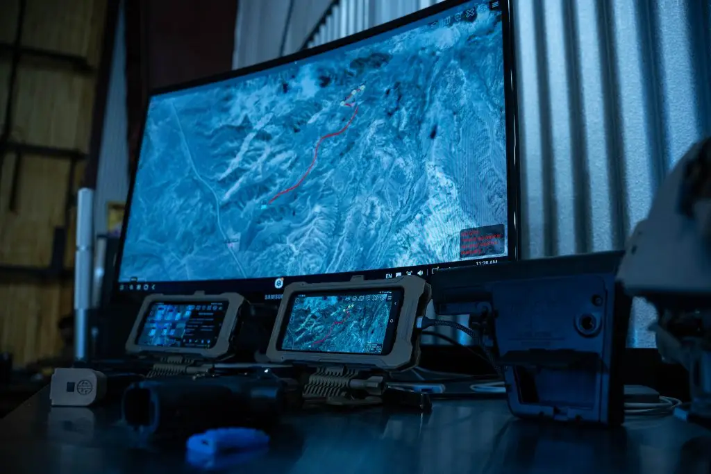 Digital display of EOTECH & VK Integrated Systems Battlefield Sensor Integration